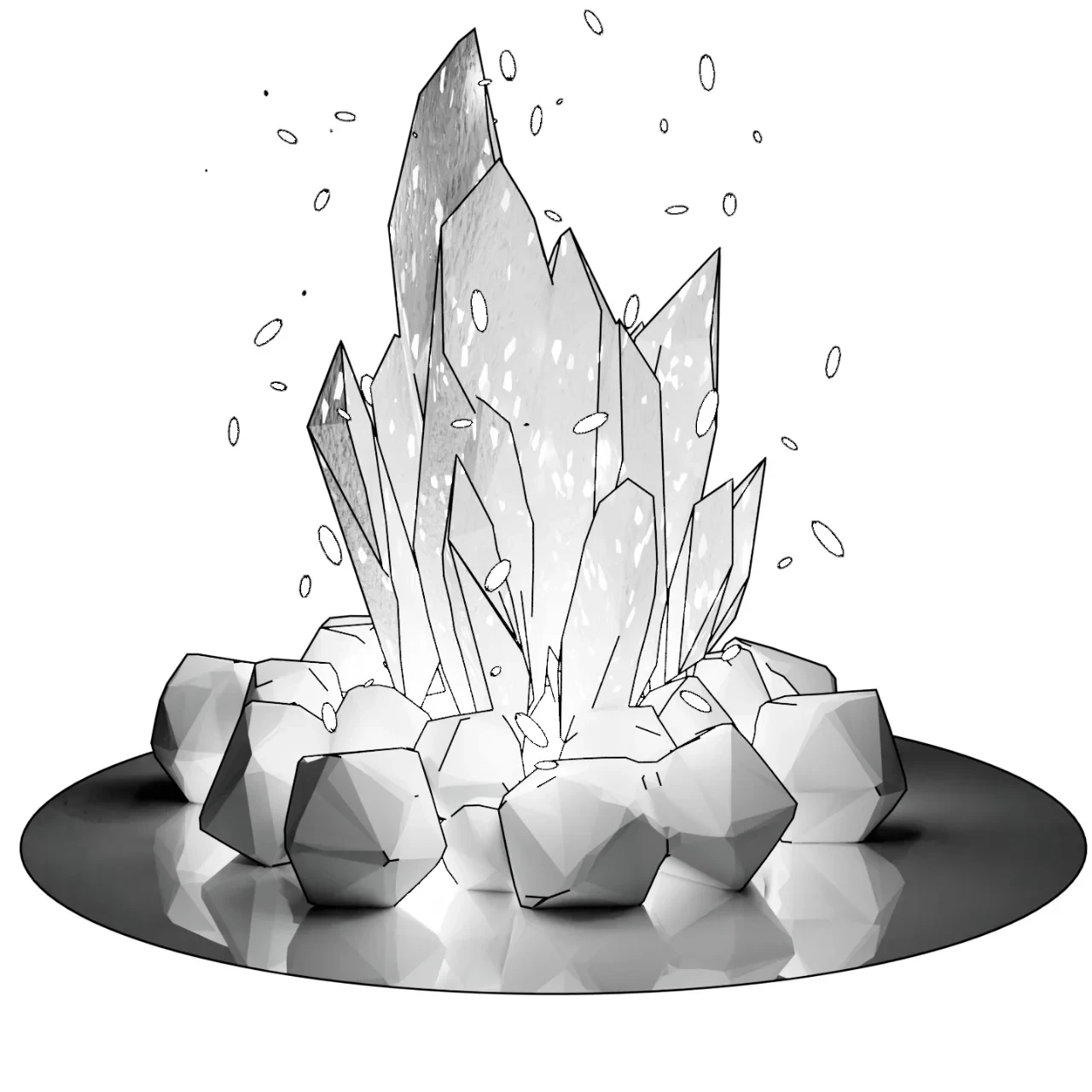 Crystallet Bonfire Grey
