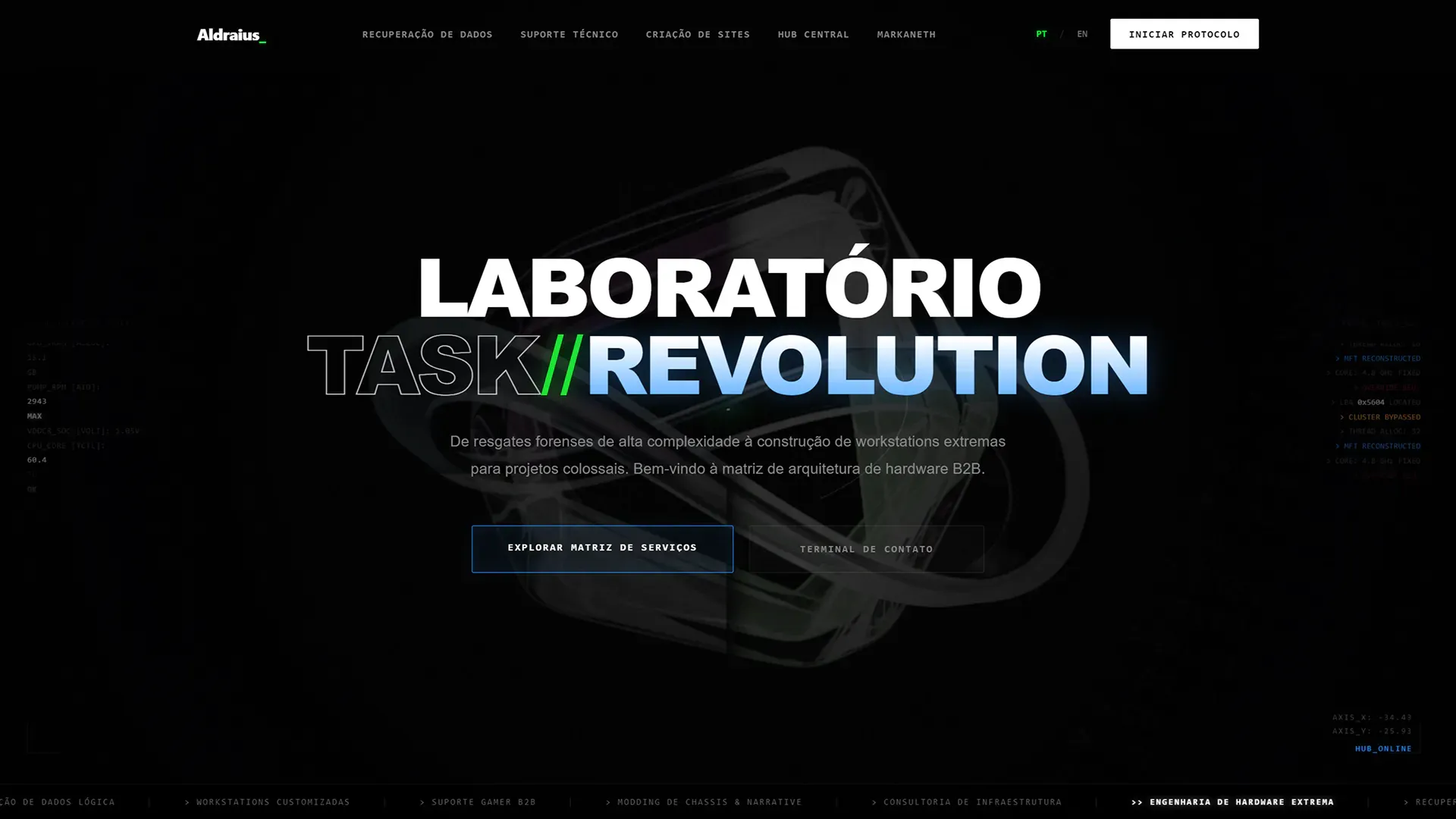 Preview do site TaskRevolution