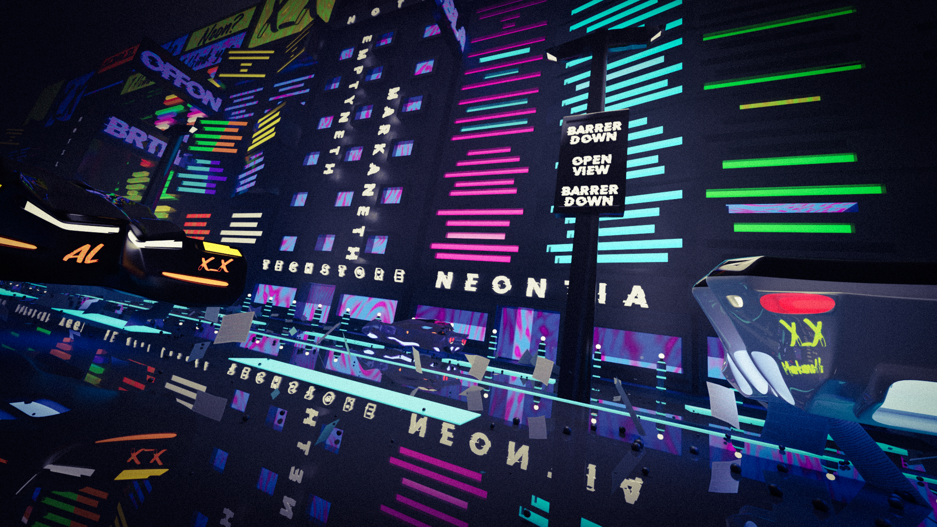Avenida low-poly de Acroneon