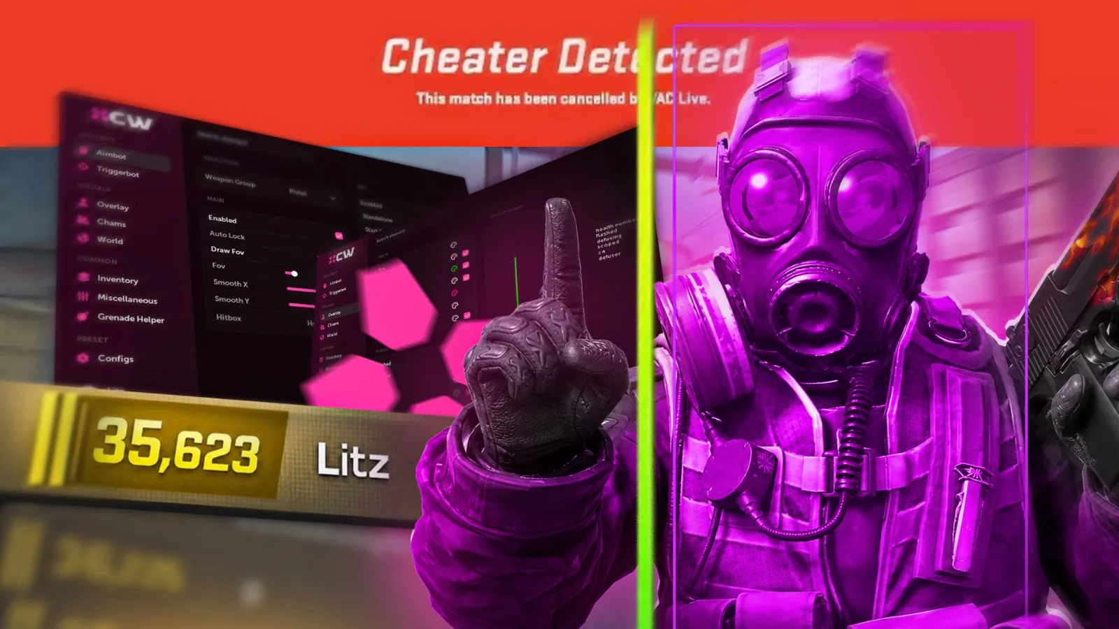 Capa: LEGIT HACKING: USANDO CHEAT NO NOVO VAC...